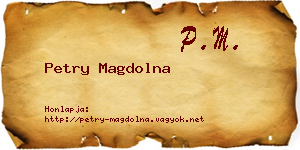 Petry Magdolna névjegykártya